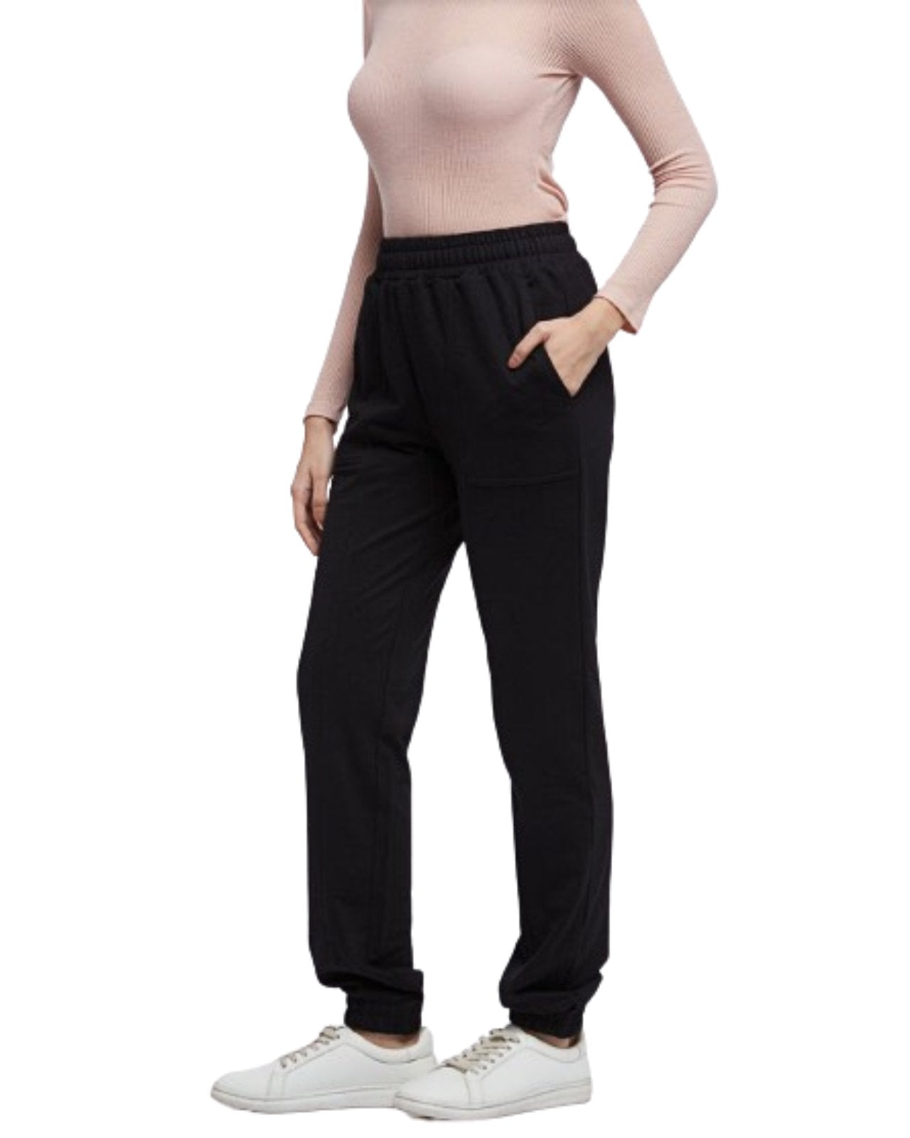 Cotton Loop Knit Comfy Jogger For Women