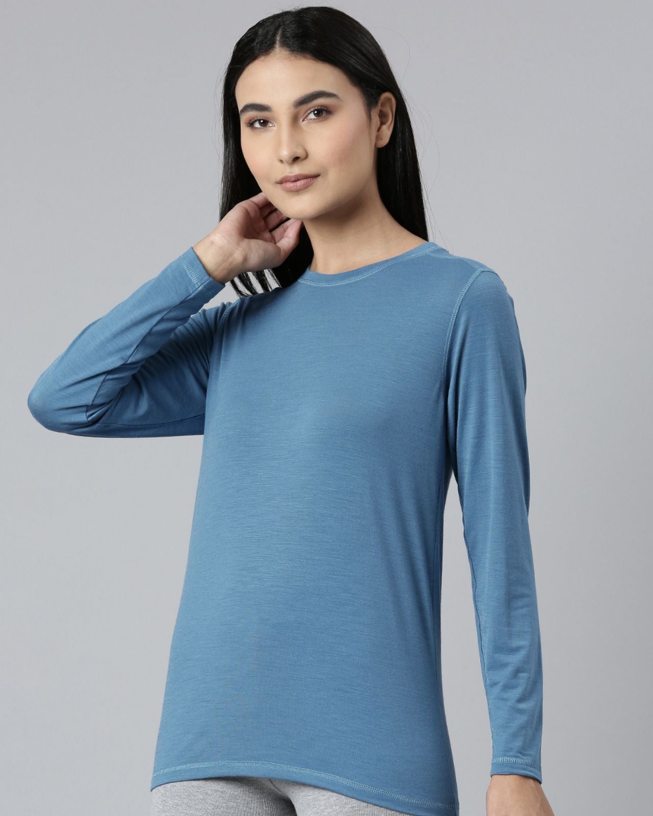 Women's Full Sleeves Thermal | Merino Wool + Bamboo + Polyester