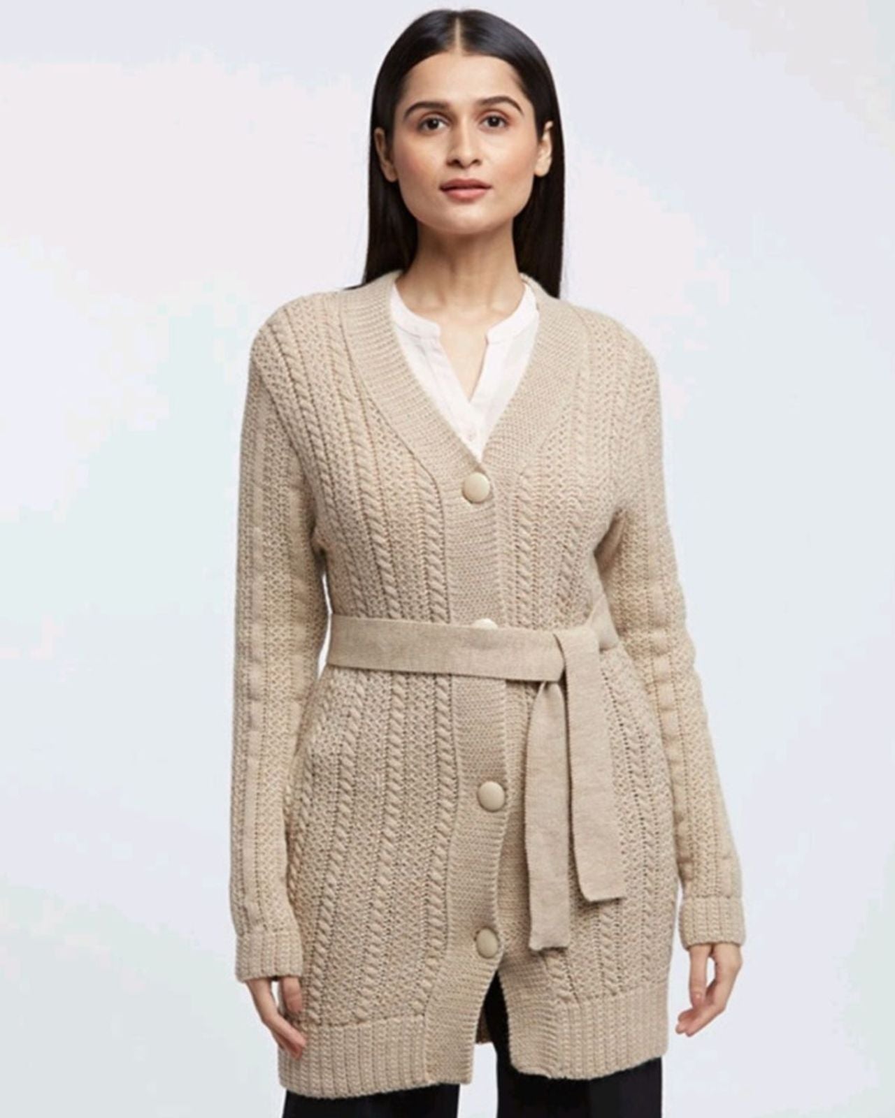 Long Sweater For Ladies Wool Cardigan Sweaters Merino Wool Long