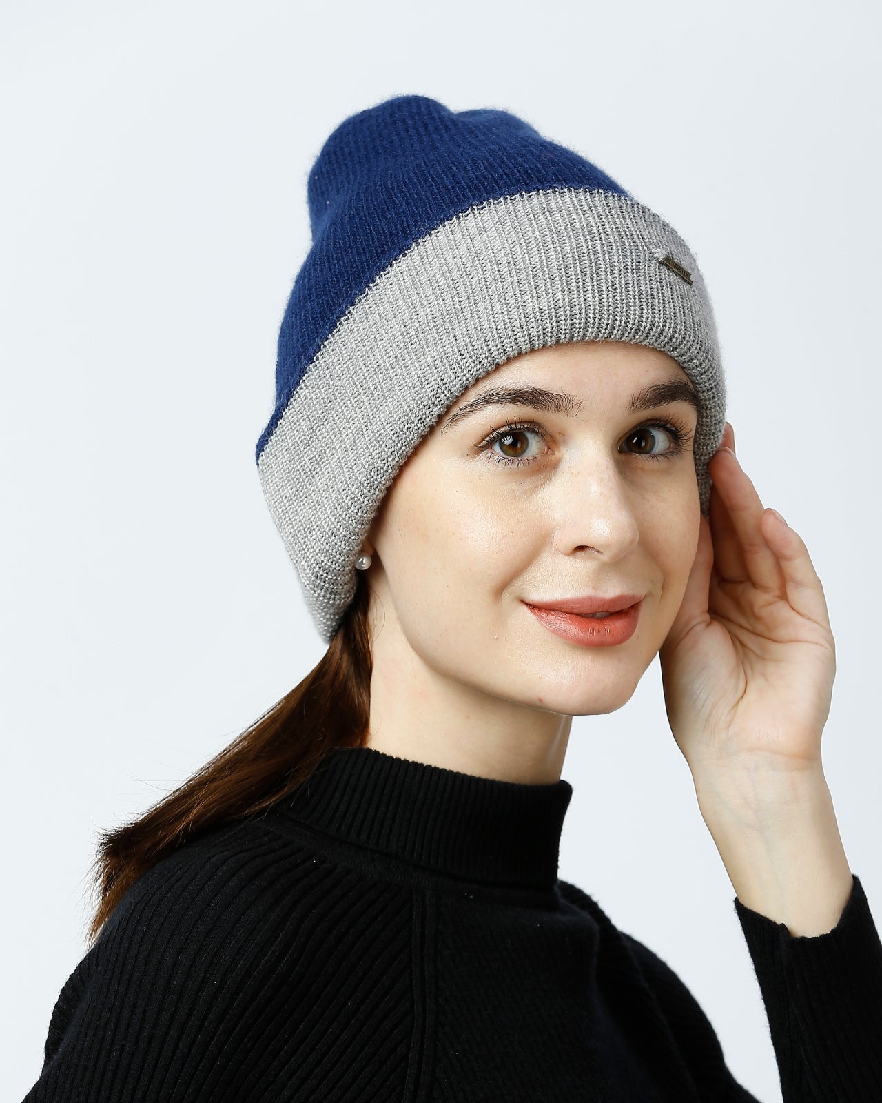 Merino Wool Reversible Beanie For Women