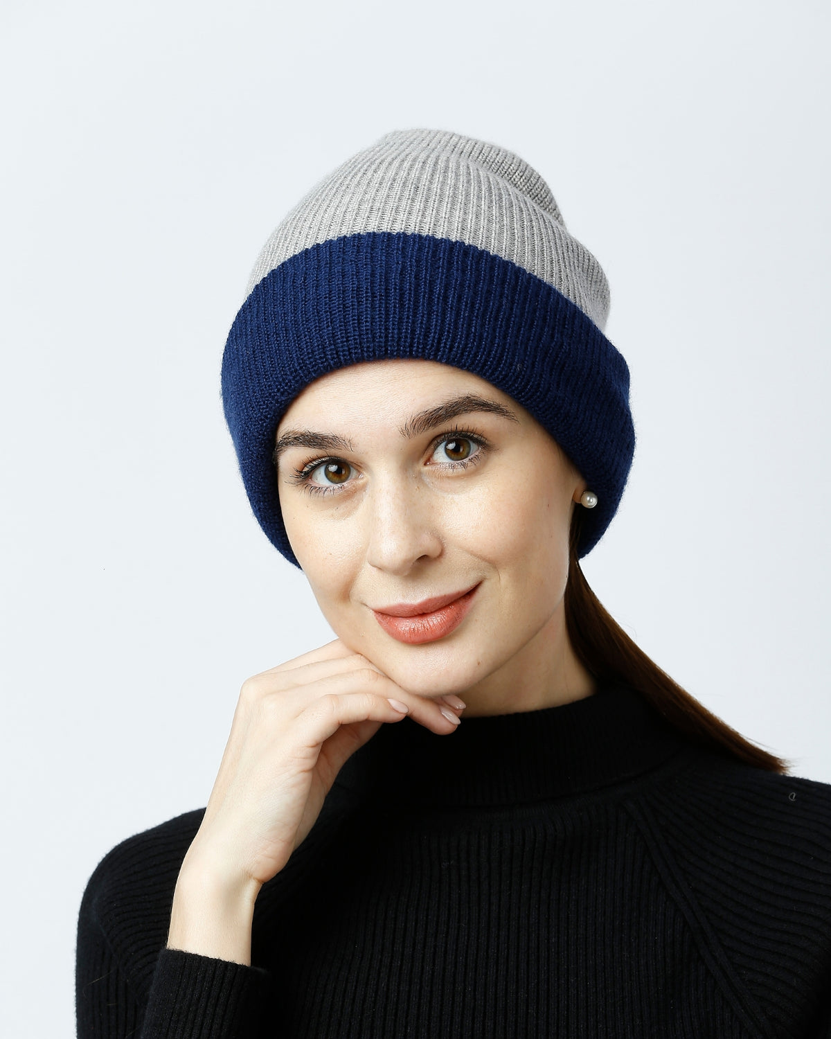 Merino Wool Reversible Beanie For Women
