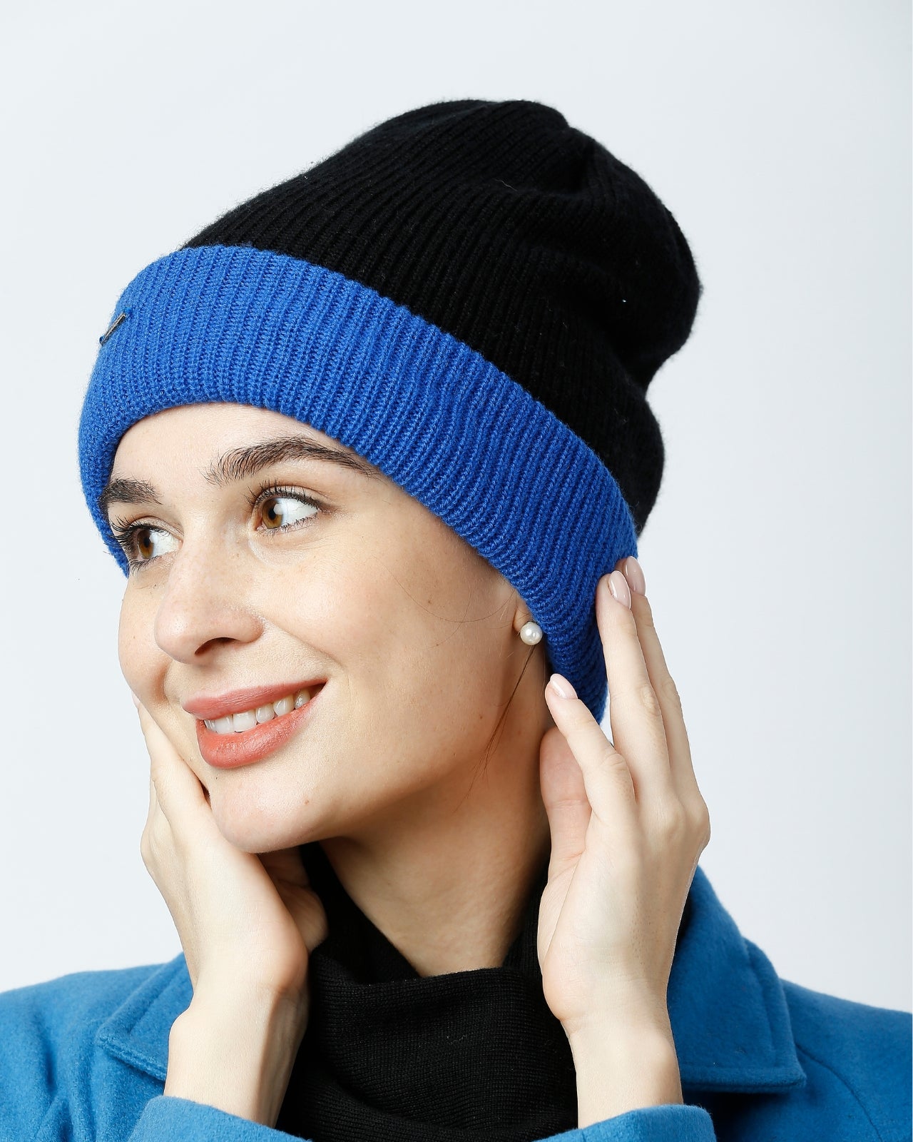 Merino Wool Reversible Beanie For Women