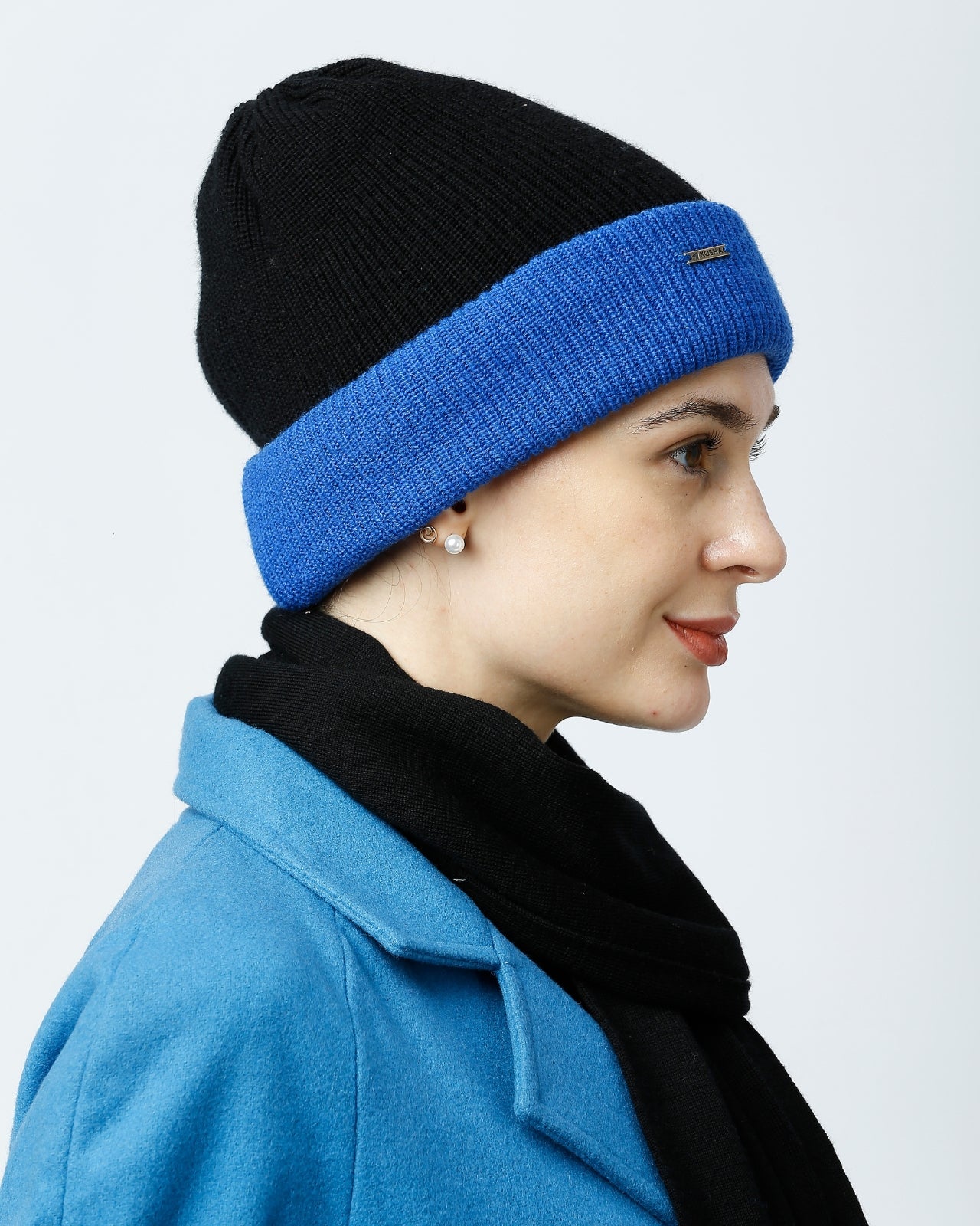 Merino Wool Reversible Beanie For Women