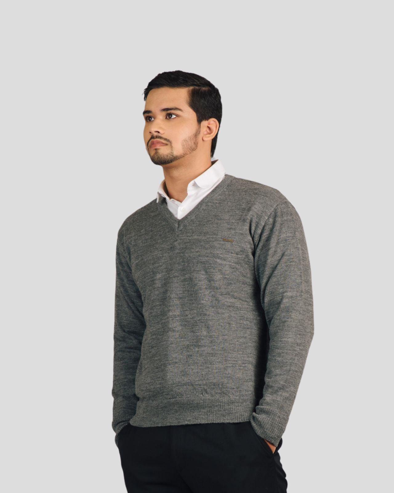 Merino Wool Monte Carlo V-Neck Pullover For Men