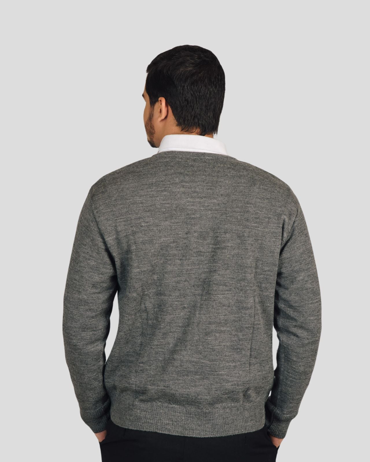 Merino Wool Monte Carlo V-Neck Pullover For Men