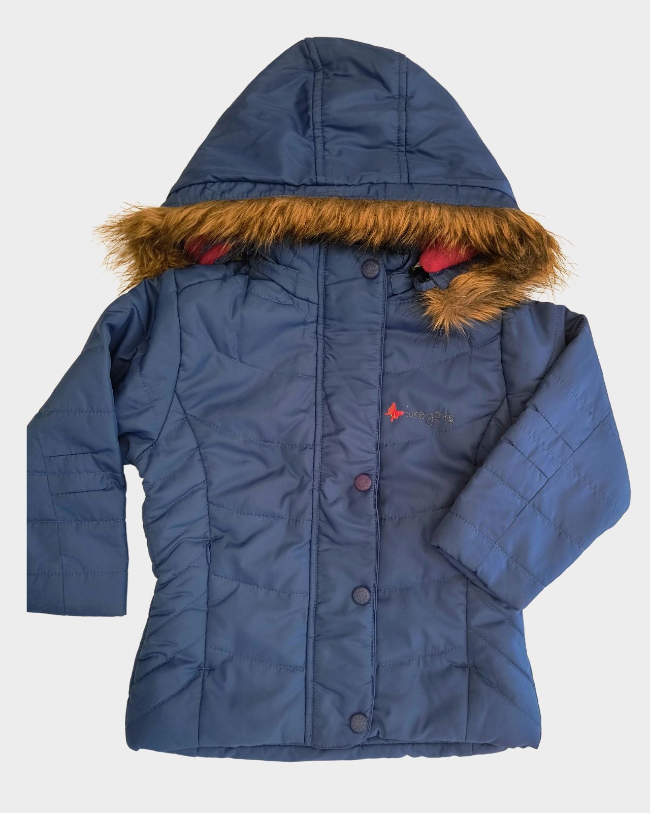 Puffer With Fleece Jacket For Girls