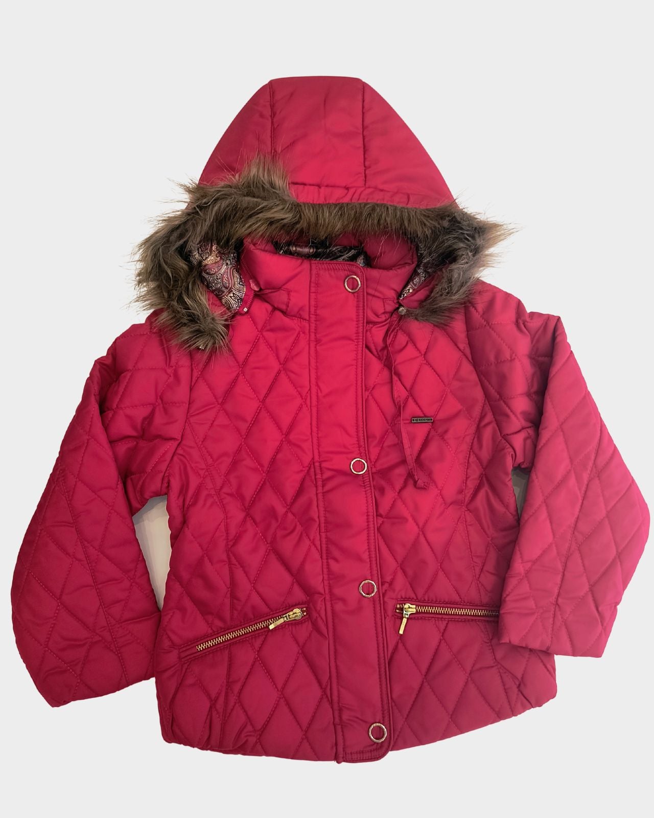 Puffer With Fleece Jacket For Girls