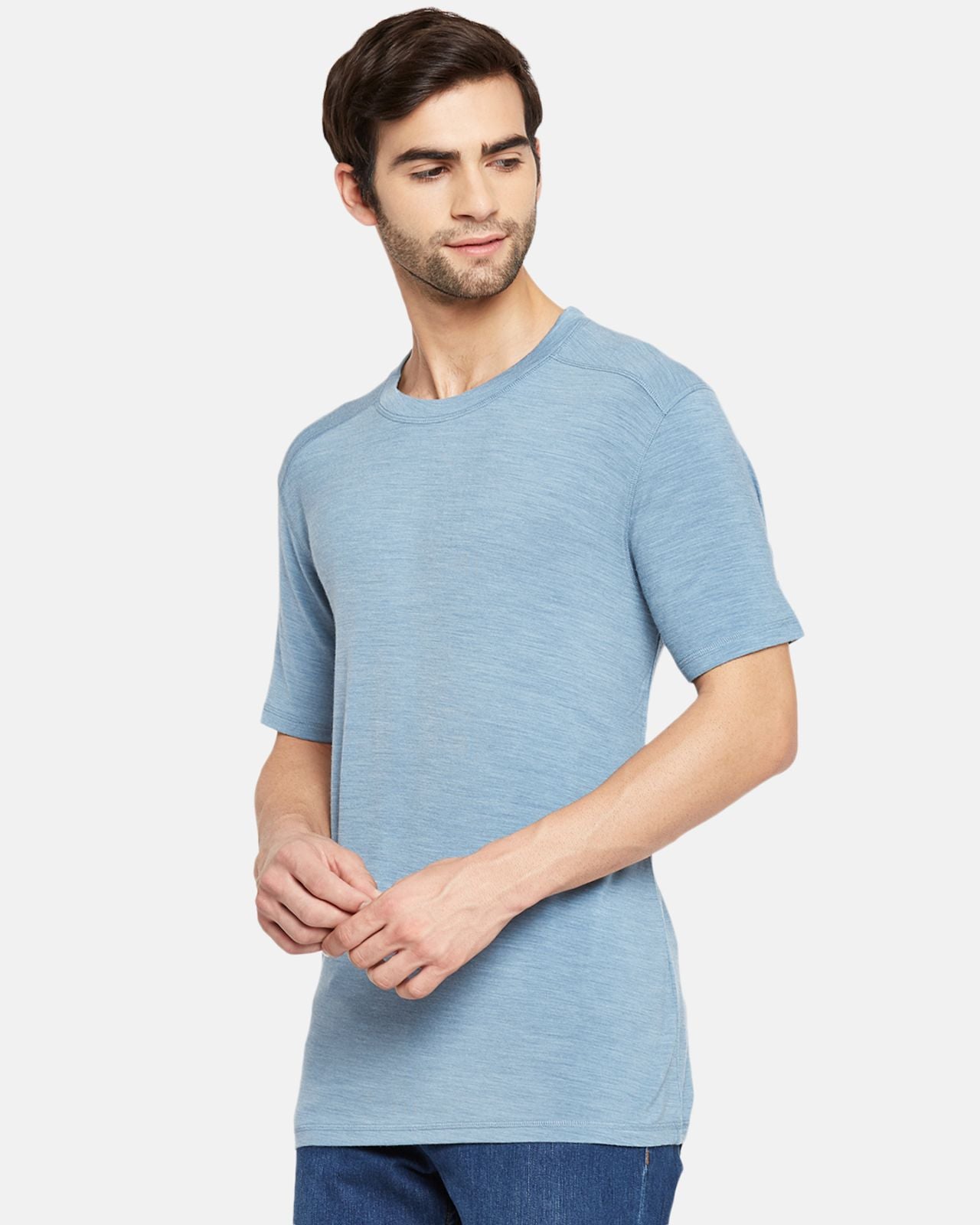 Men's Half Sleeves Thermal | Merino Wool + Bamboo