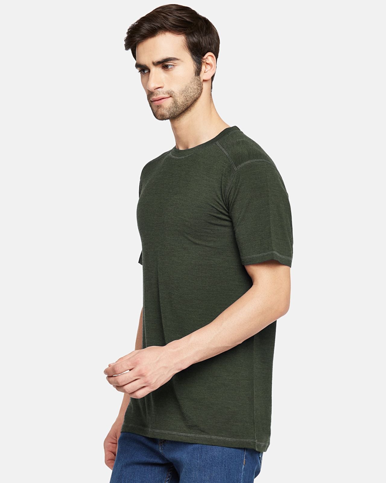 Men's Half Sleeves Thermal | Merino Wool + Bamboo