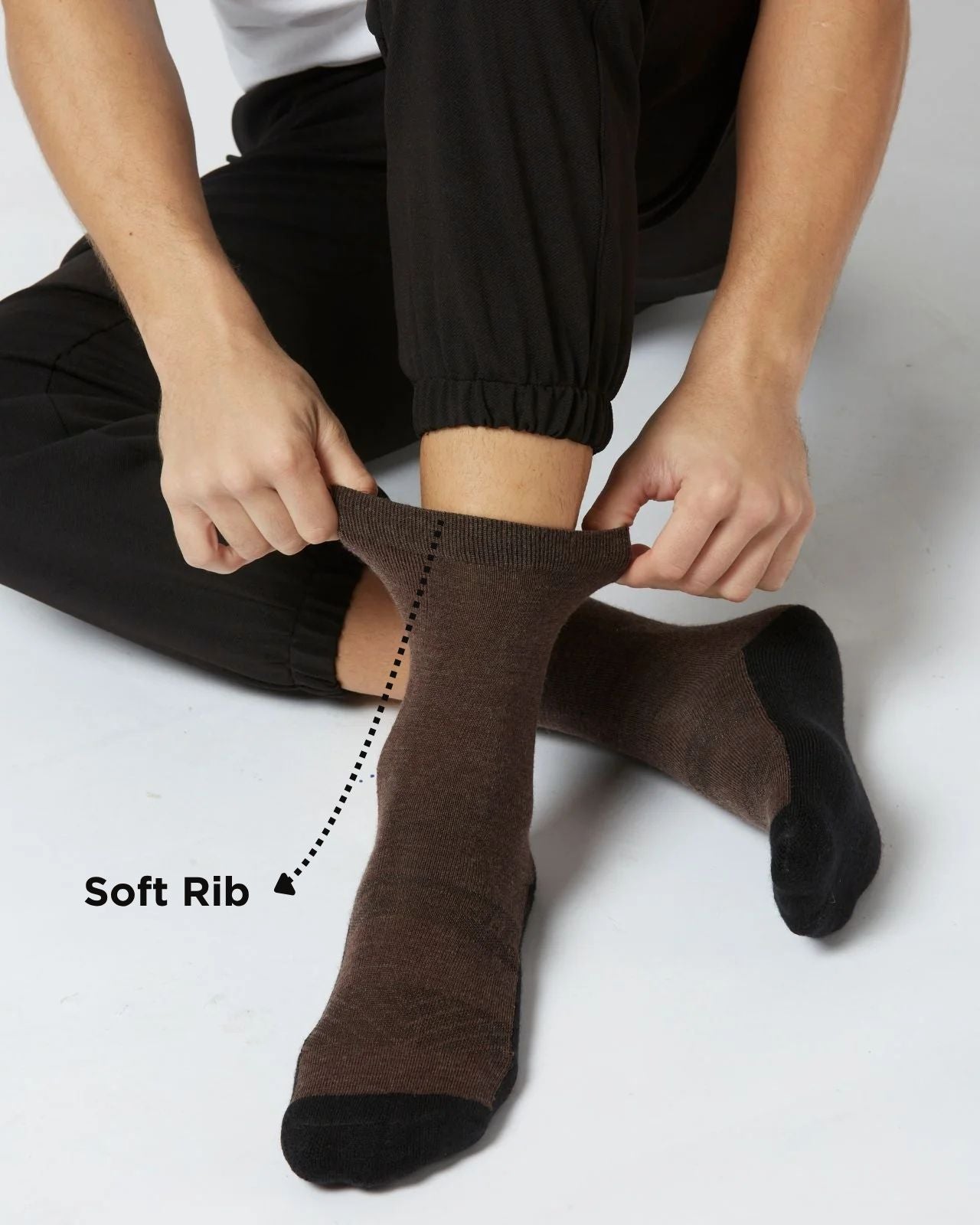 Men's Pack Of 2 Merino Wool Cushioned Technical Socks