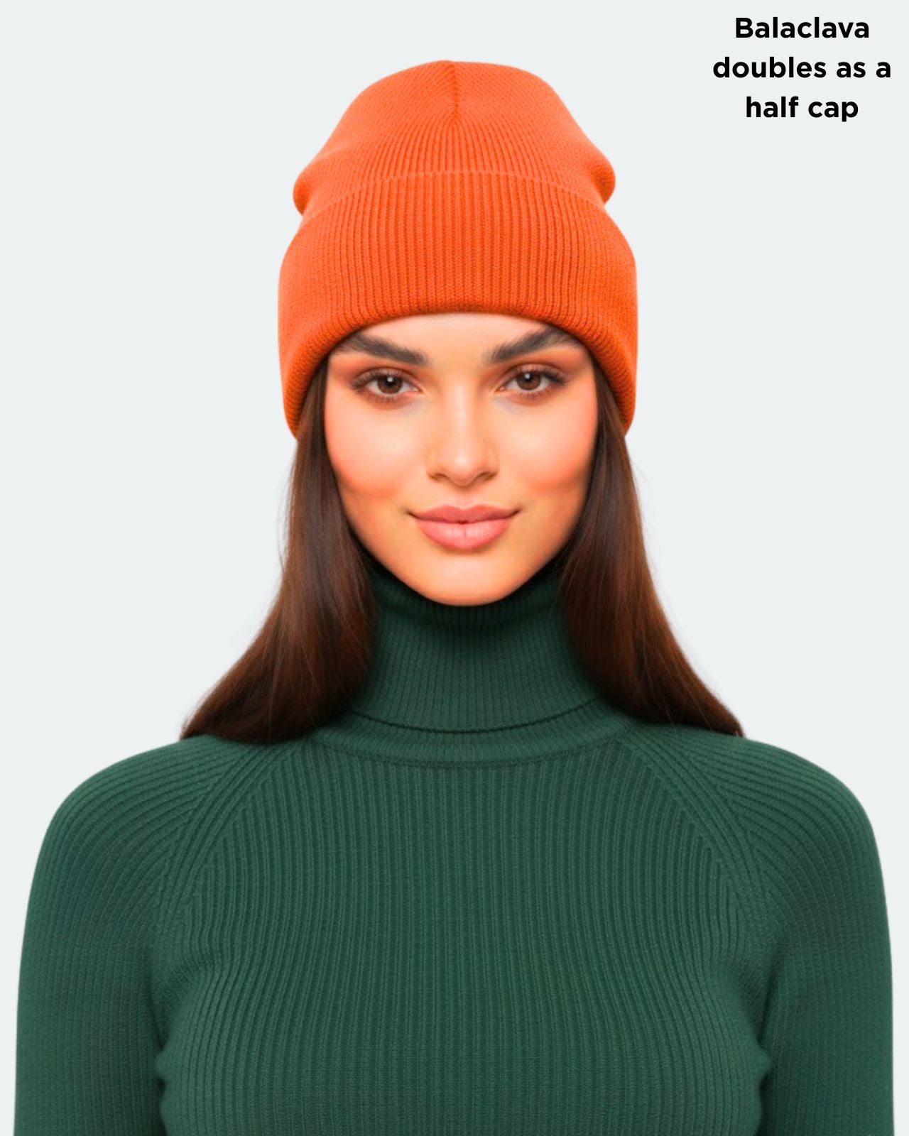 Wool Blend Reversible Balaclava For Women