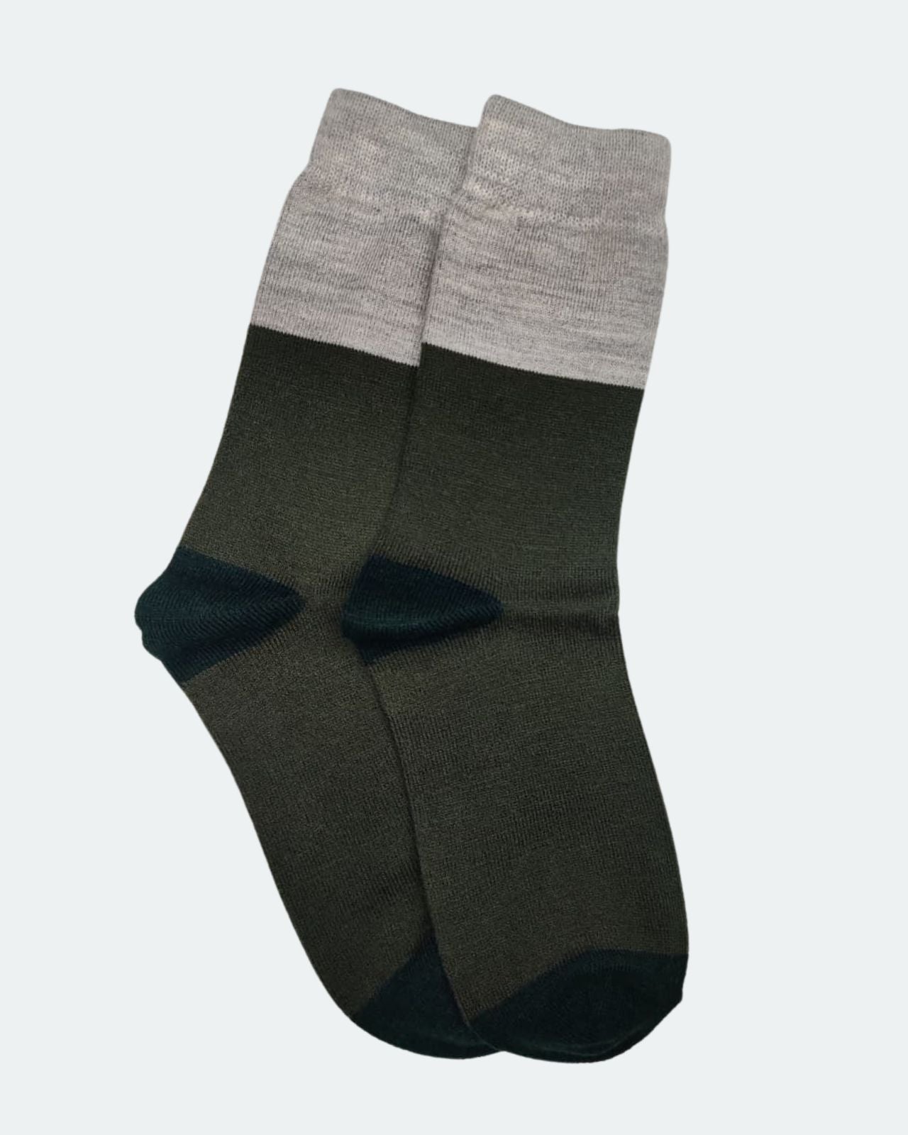 Wool Blend Colorblocked Socks For Men