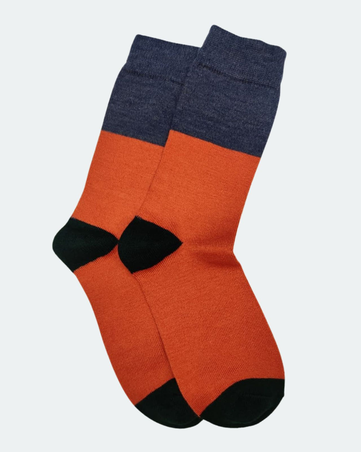 Wool Blend Colorblocked Socks For Men