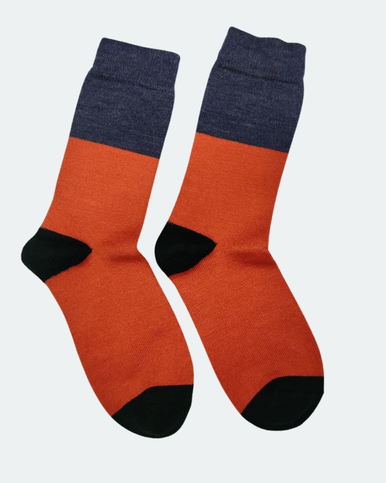 Pack of 2 Wool Blend Colorblocked Socks For Men