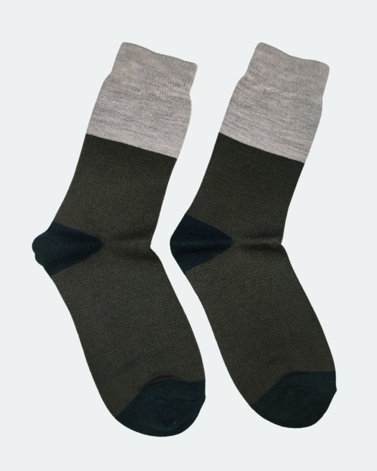Pack of 2 Wool Blend Colorblocked Socks For Men