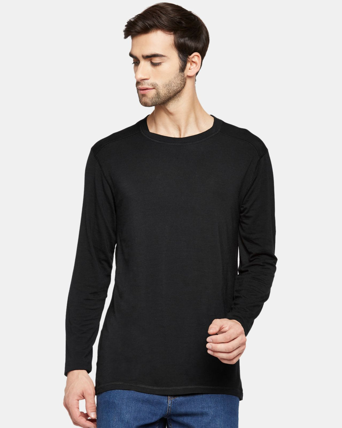 Men's Full Sleeves Thermal | Merino Wool + Bamboo + Polyester