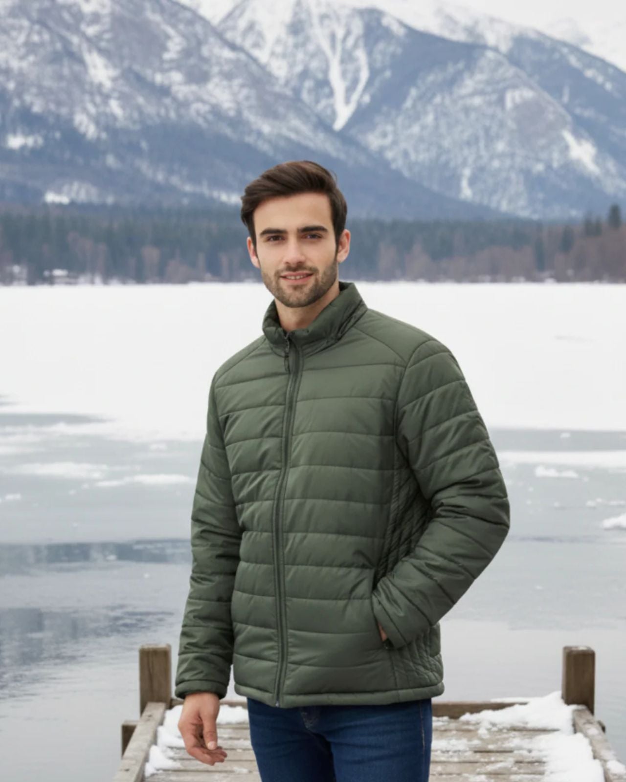 Packable Puffer Jacket For Men