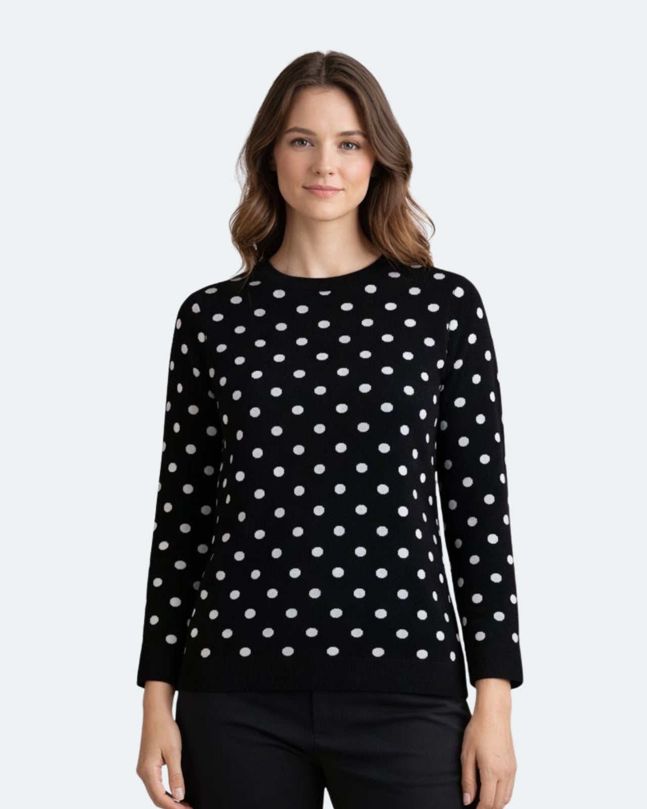 Snowfall Polka Dot Sweater