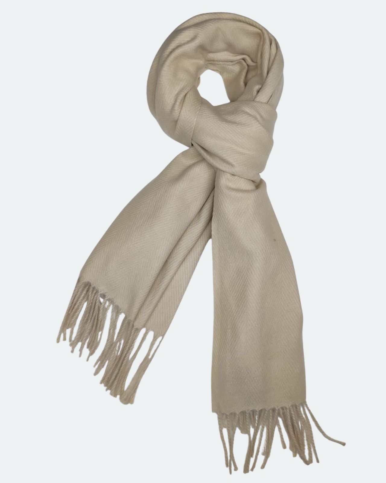 Extra Soft Wool Stole with Tassels For Women