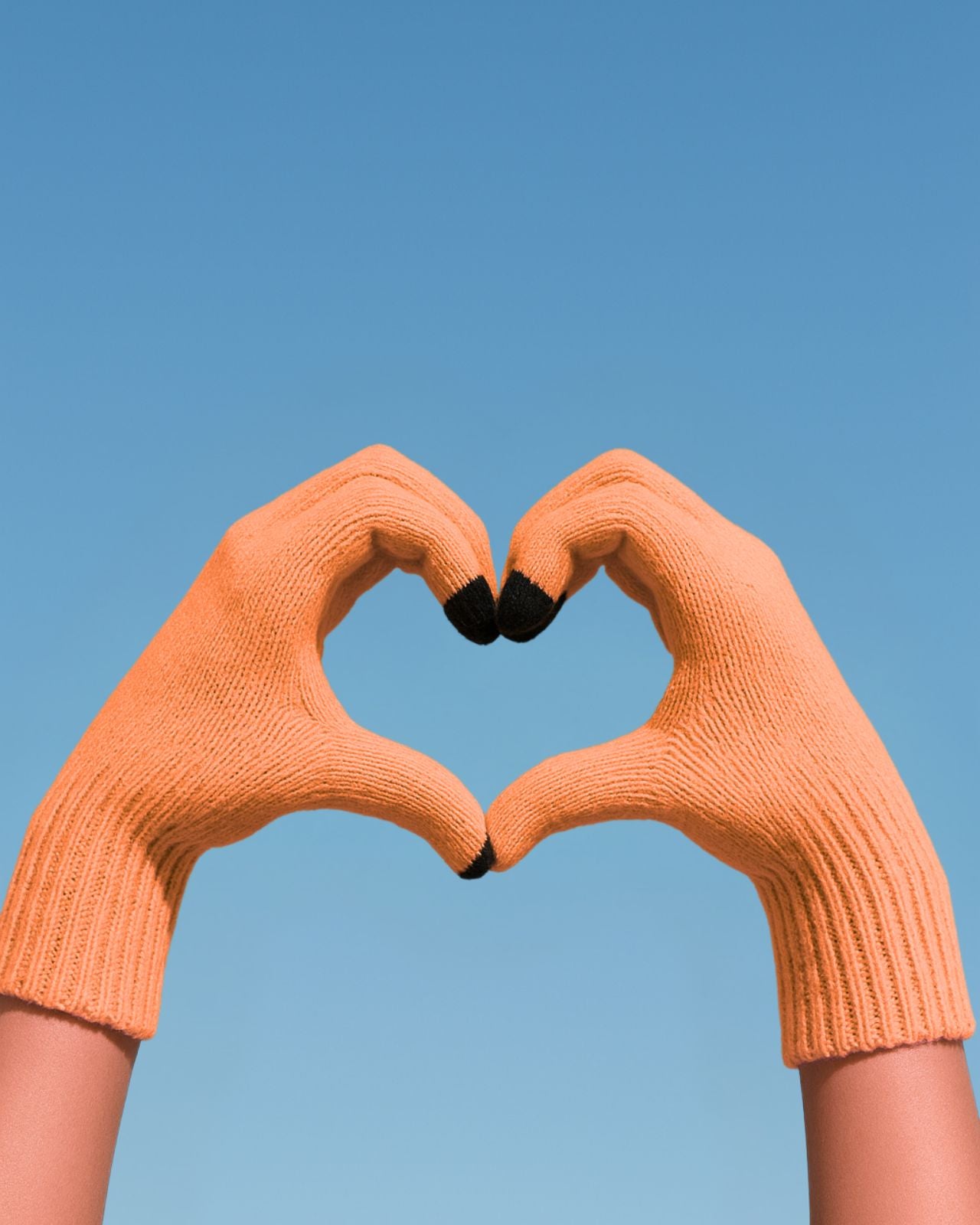 Merino Wool Blend Touch Finger Gloves For Women