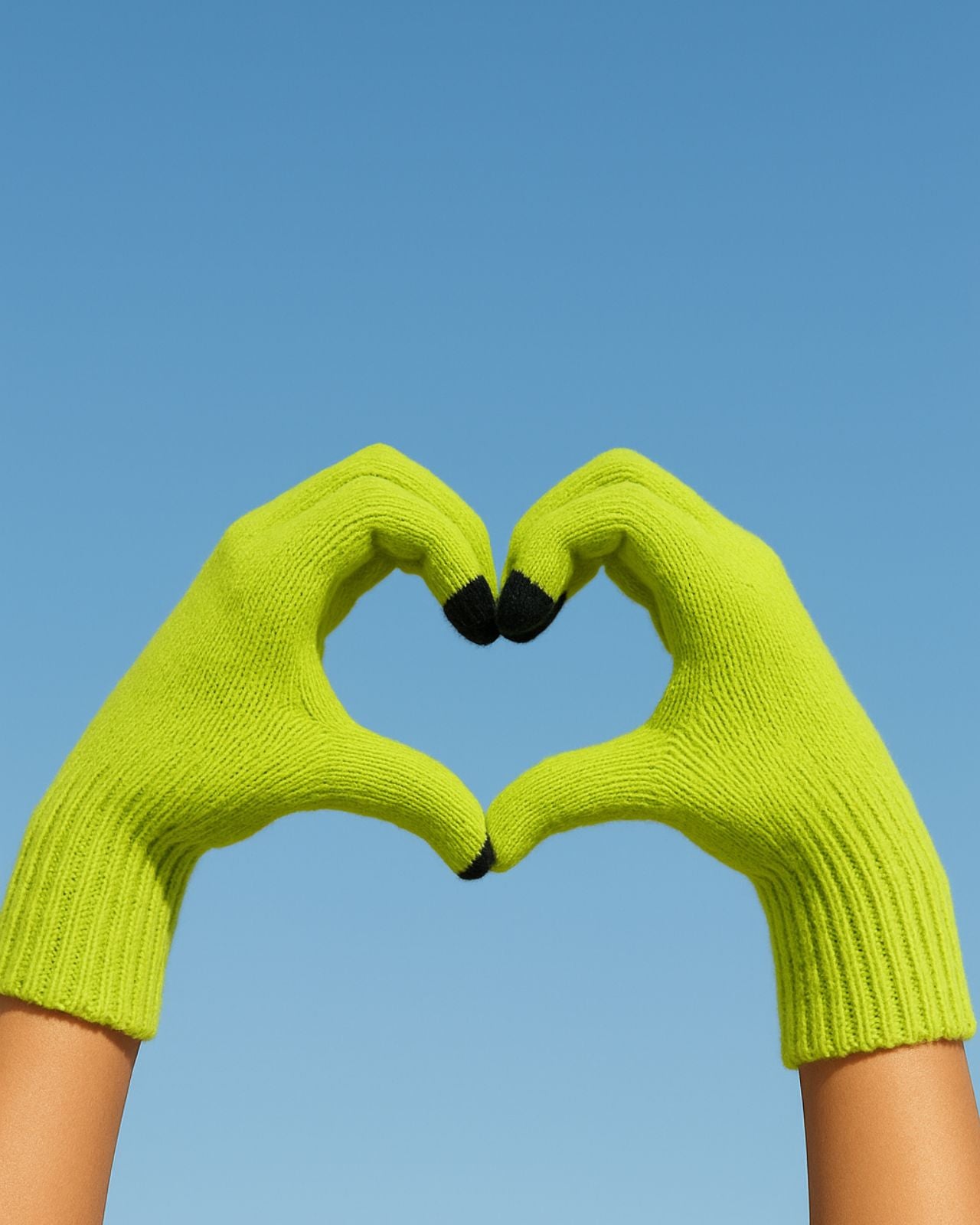 Merino Wool Blend Touch Finger Gloves For Women