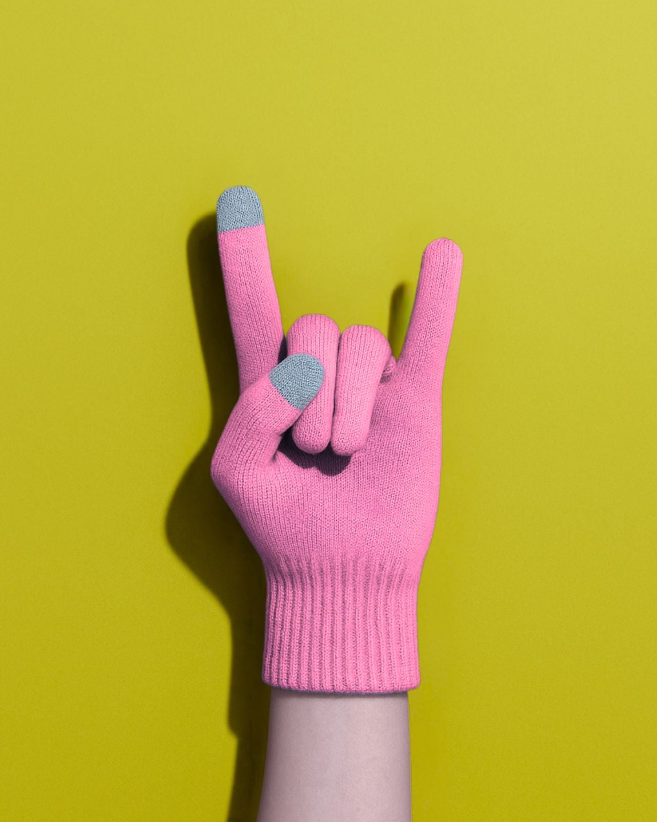 Merino Wool Blend Touch Finger Gloves For Women