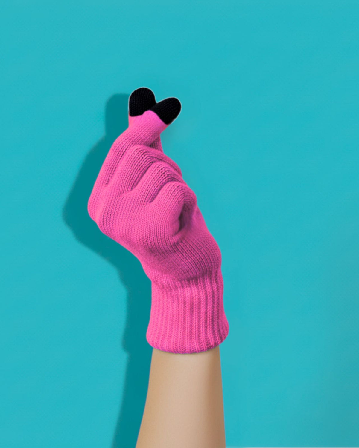 Merino Wool Blend Touch Finger Gloves For Women
