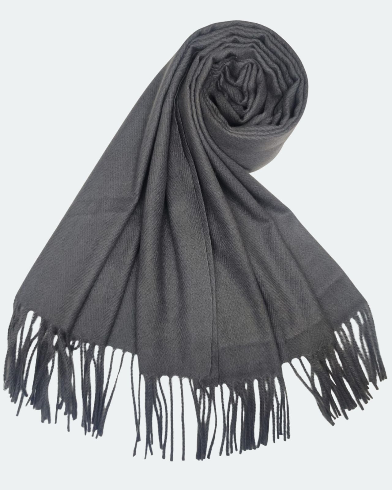 Extra Soft Wool Stole with Tassels For Women