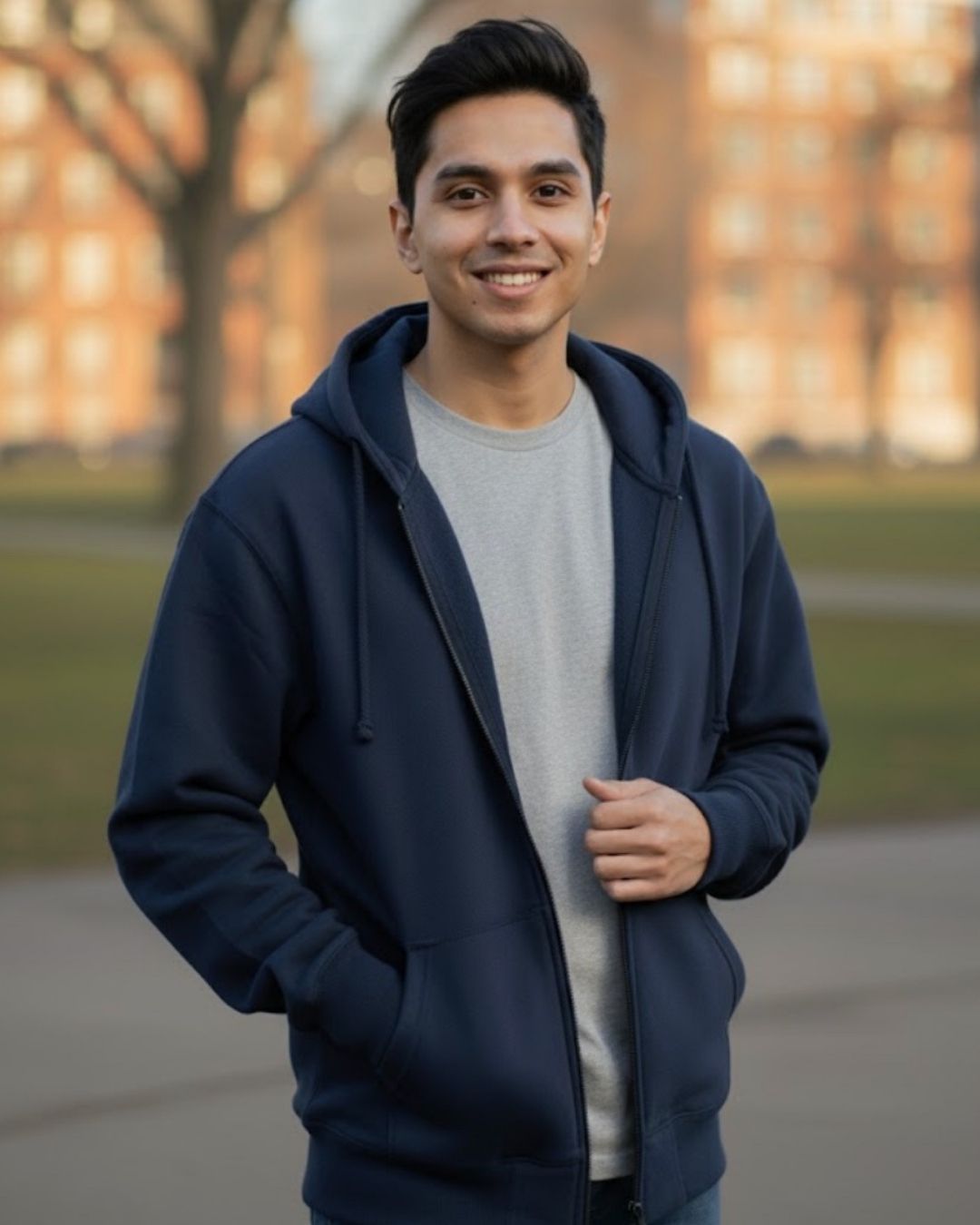 Fleece Lined Sweatshirt For Men