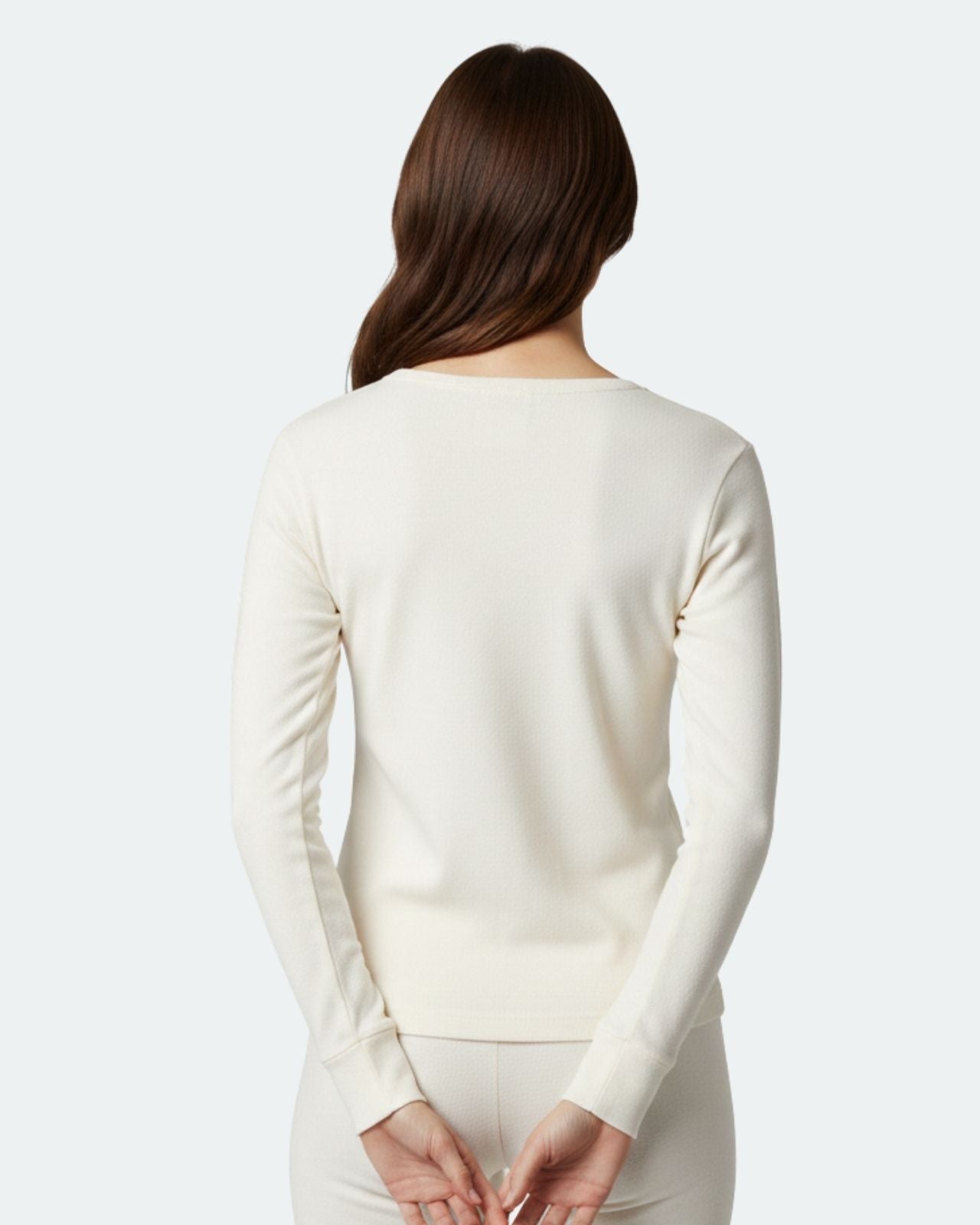 Woolmark Full Sleeves High Neck Thermal Top For Women