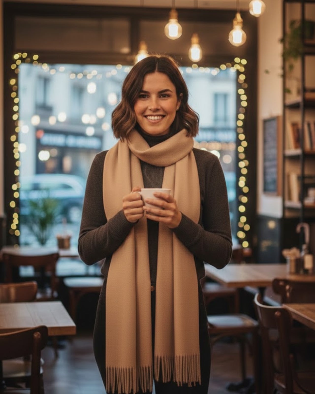 Women's Warm Solid Winter Stole