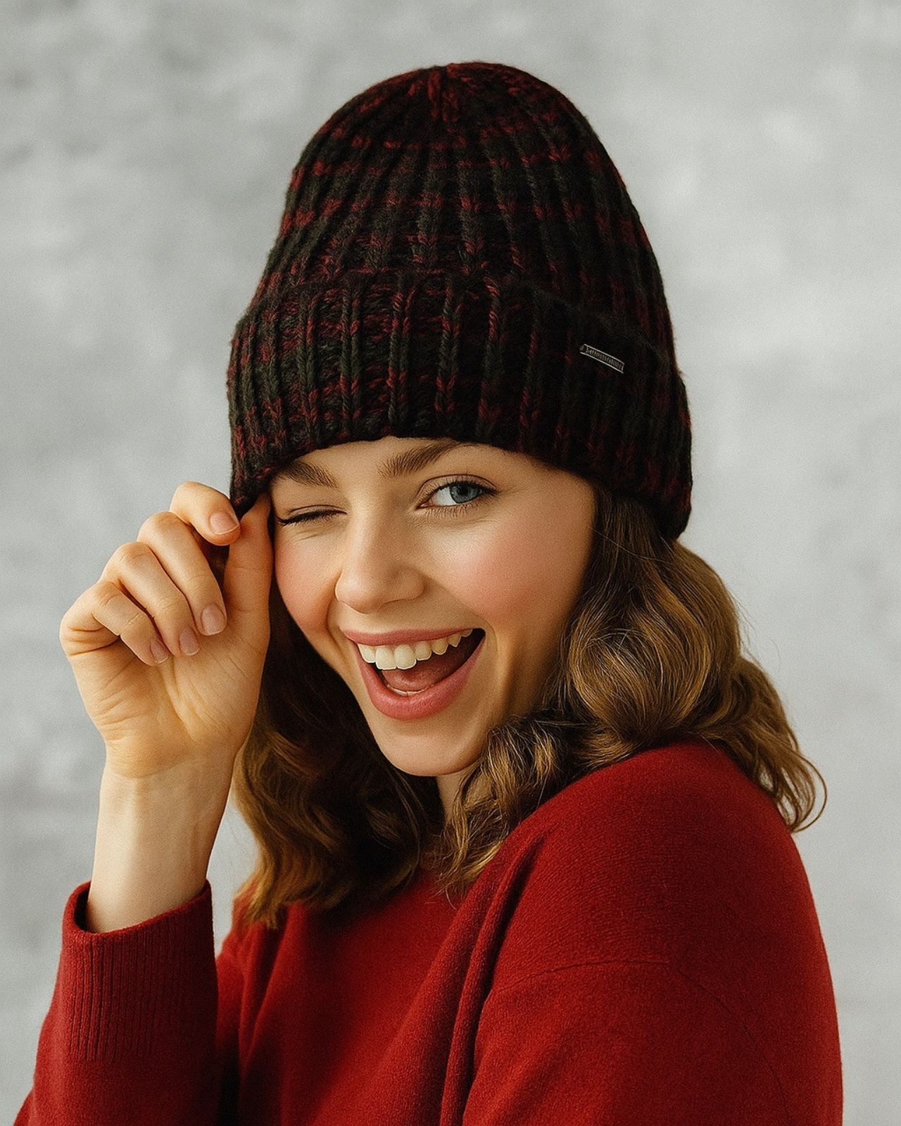 Rainbow Winter Beanie For Women