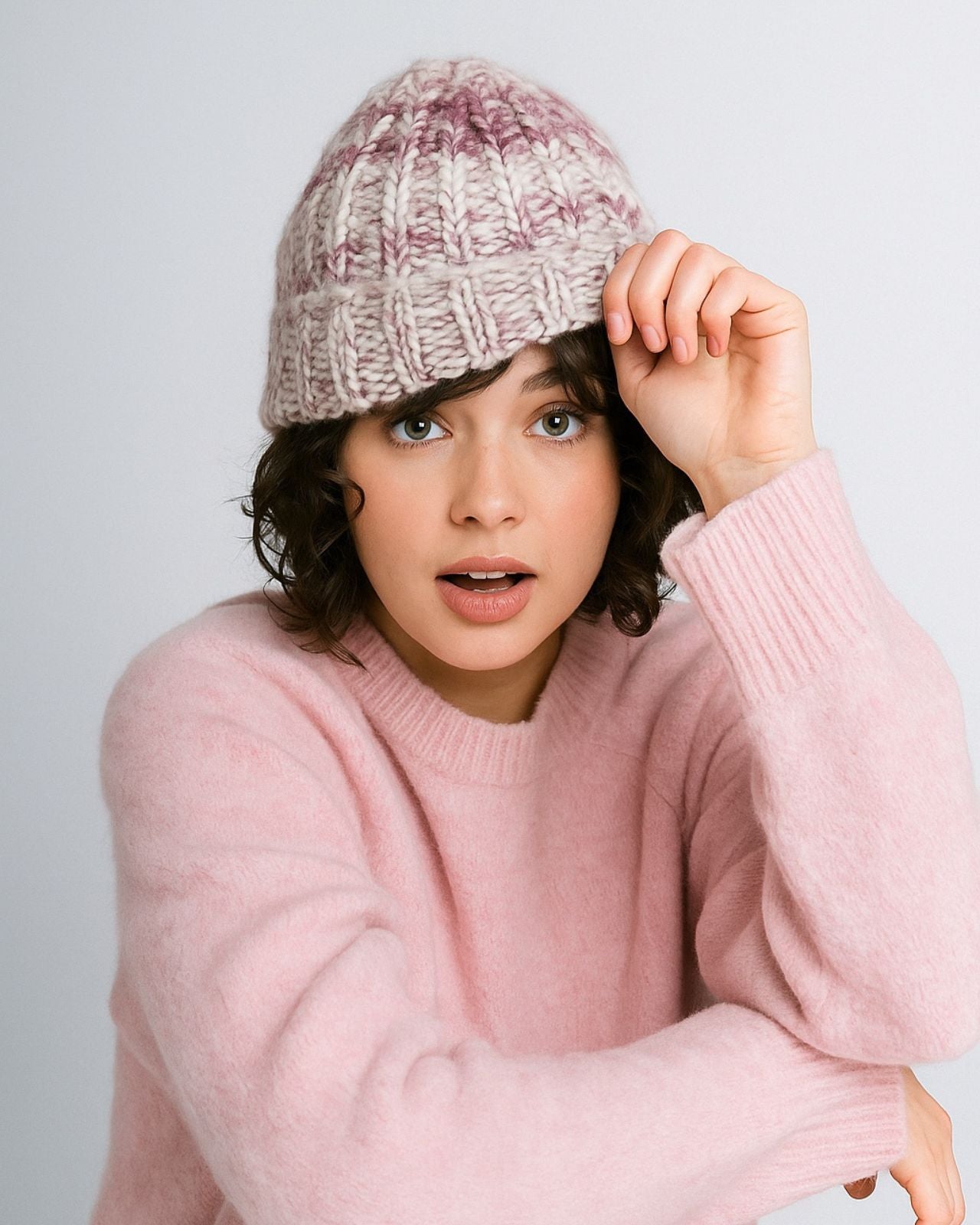 Rainbow Winter Beanie For Women