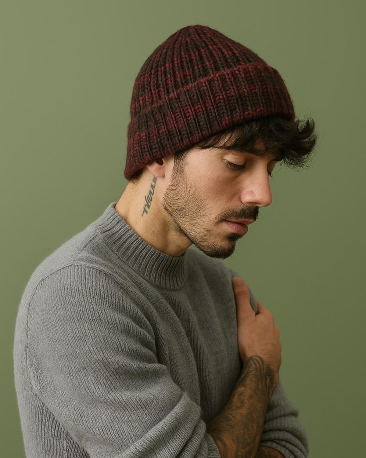 Rainbow Winter Beanie For Men