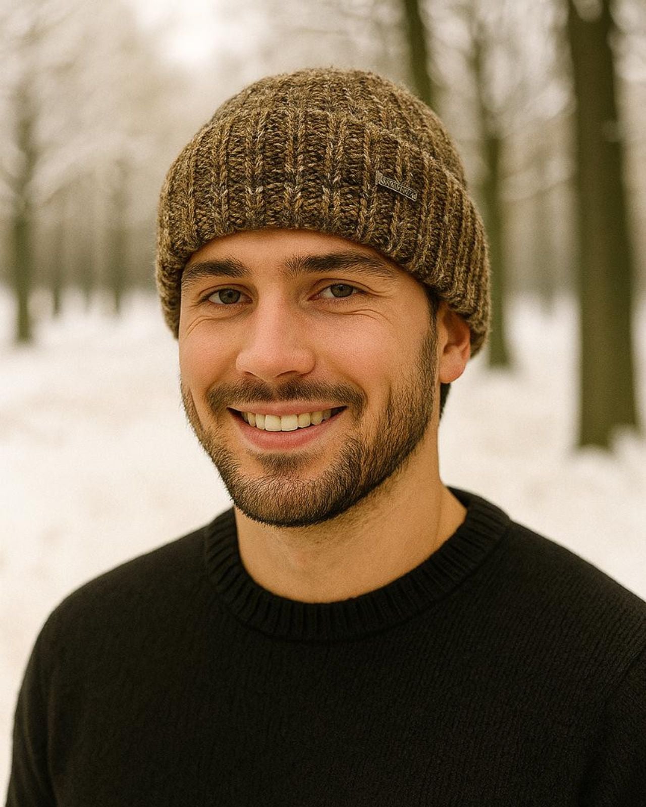 Rainbow Winter Beanie For Men
