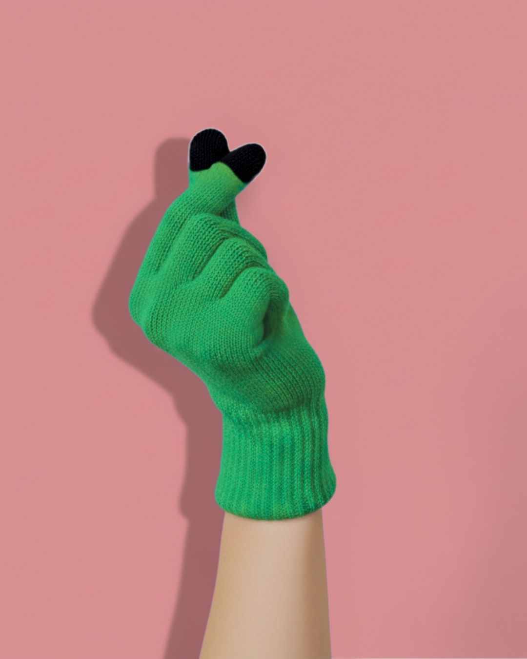 Merino Wool Touch Finger Gloves For Women