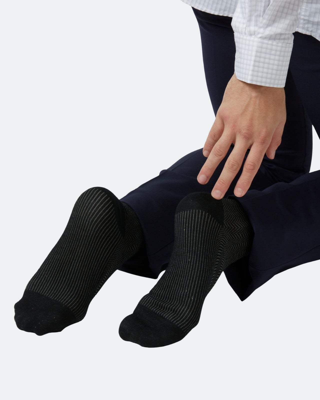 Herringbone Business Socks for Men