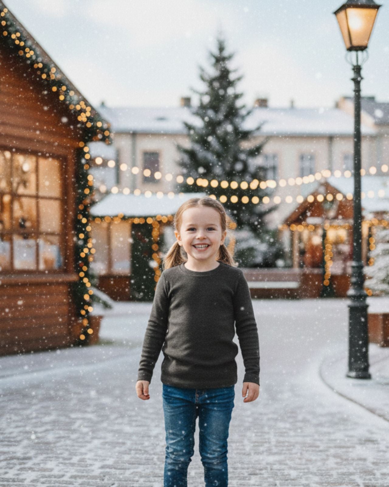 Girls Full Sleeves Thermal | Merino Wool + Bamboo