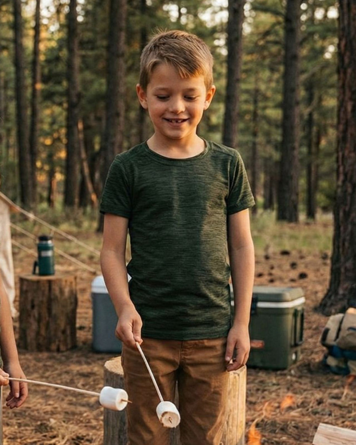 Boys Half Sleeves Thermal | Merino Wool + Bamboo