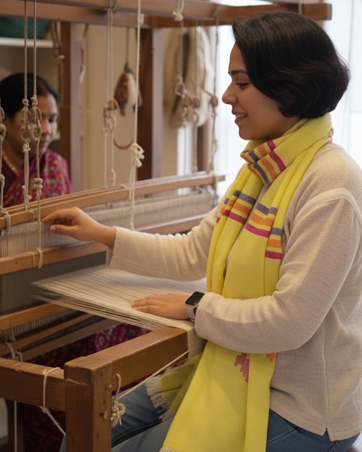 Fine Sheep Wool Hand Made Winter Stole