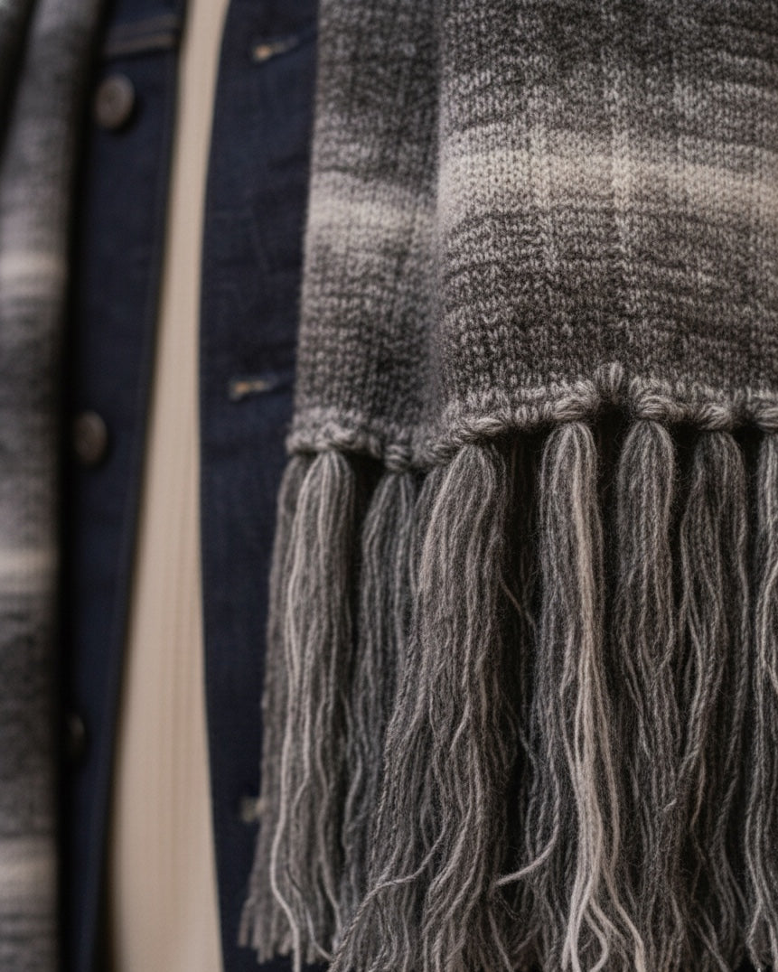 Shaded Woollen Stole For Men