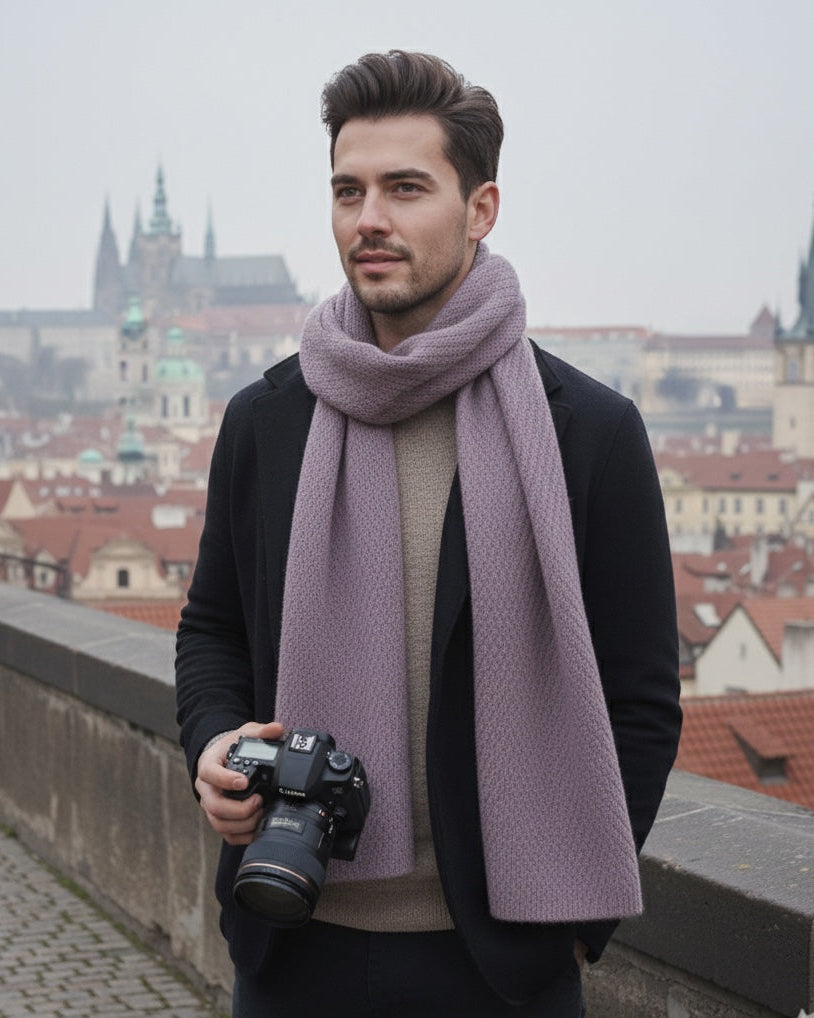 Self Textured Woollen Stole