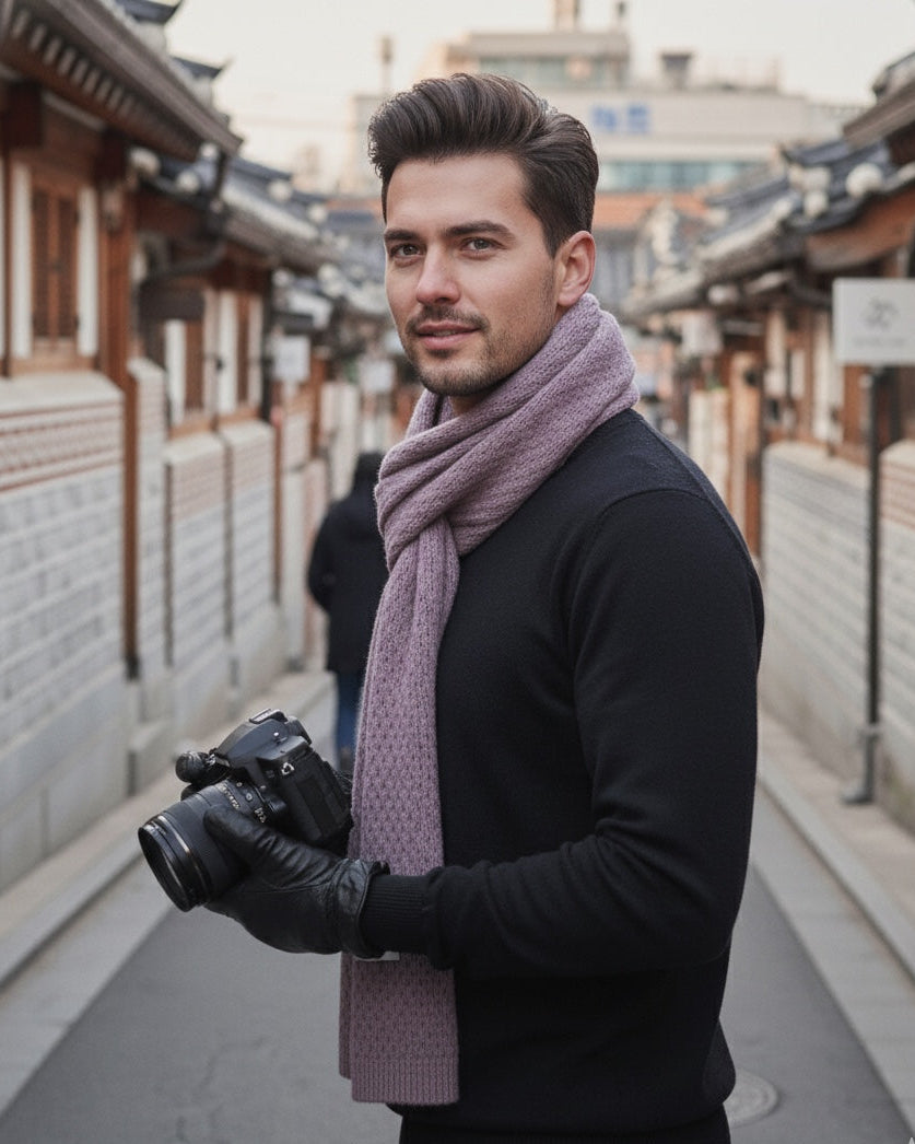 Self Textured Woollen Stole