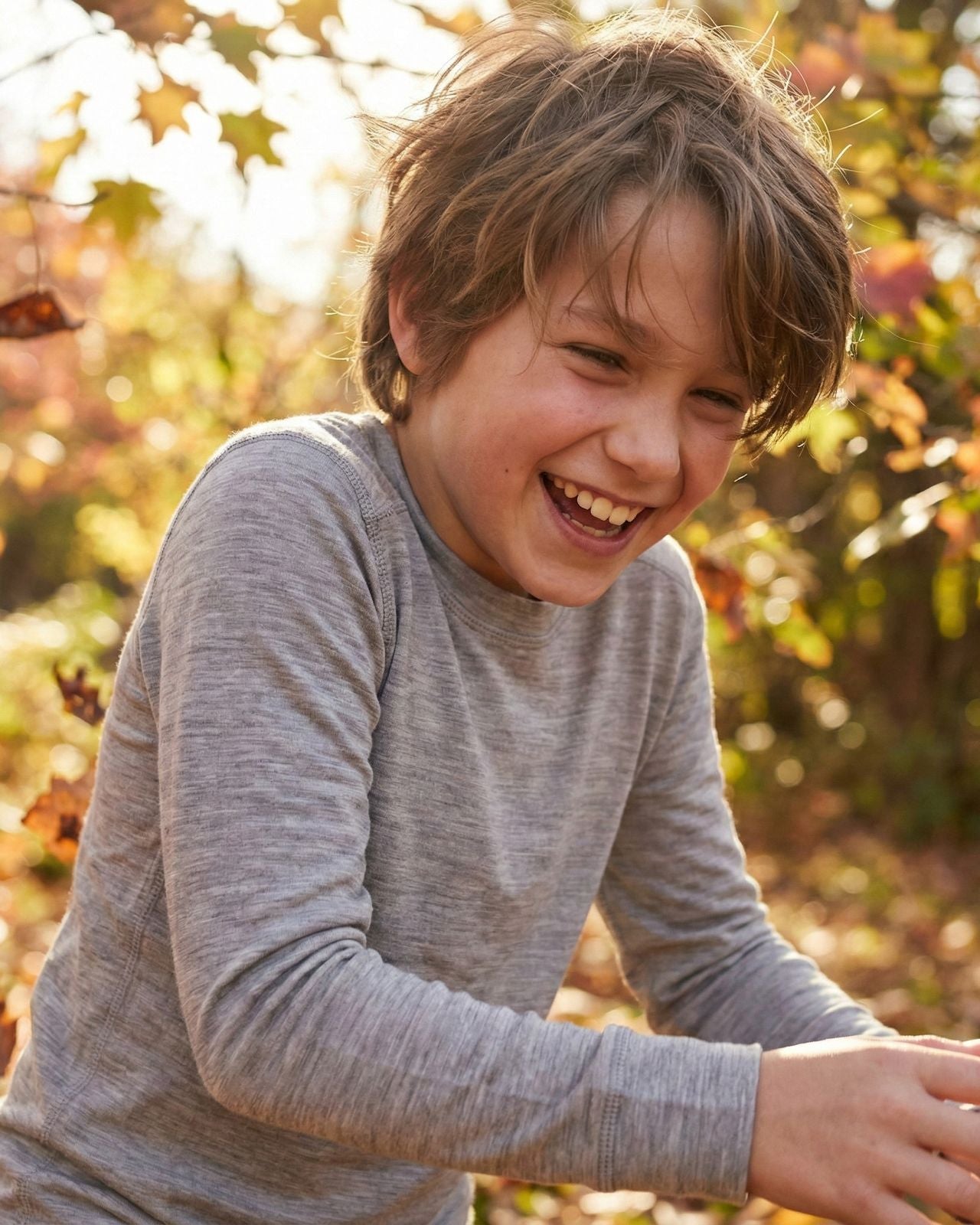 Boys Full Sleeves Thermal | Merino Wool + Bamboo