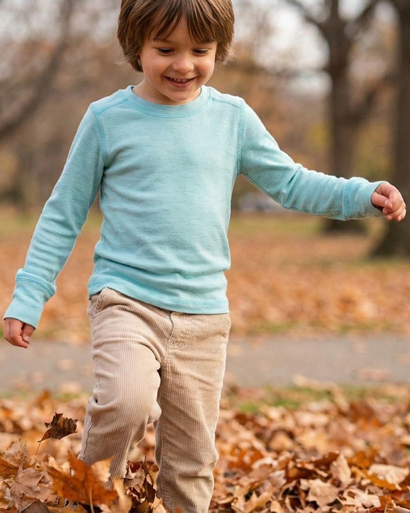 Boys Full Sleeves Thermal | Merino Wool + Bamboo