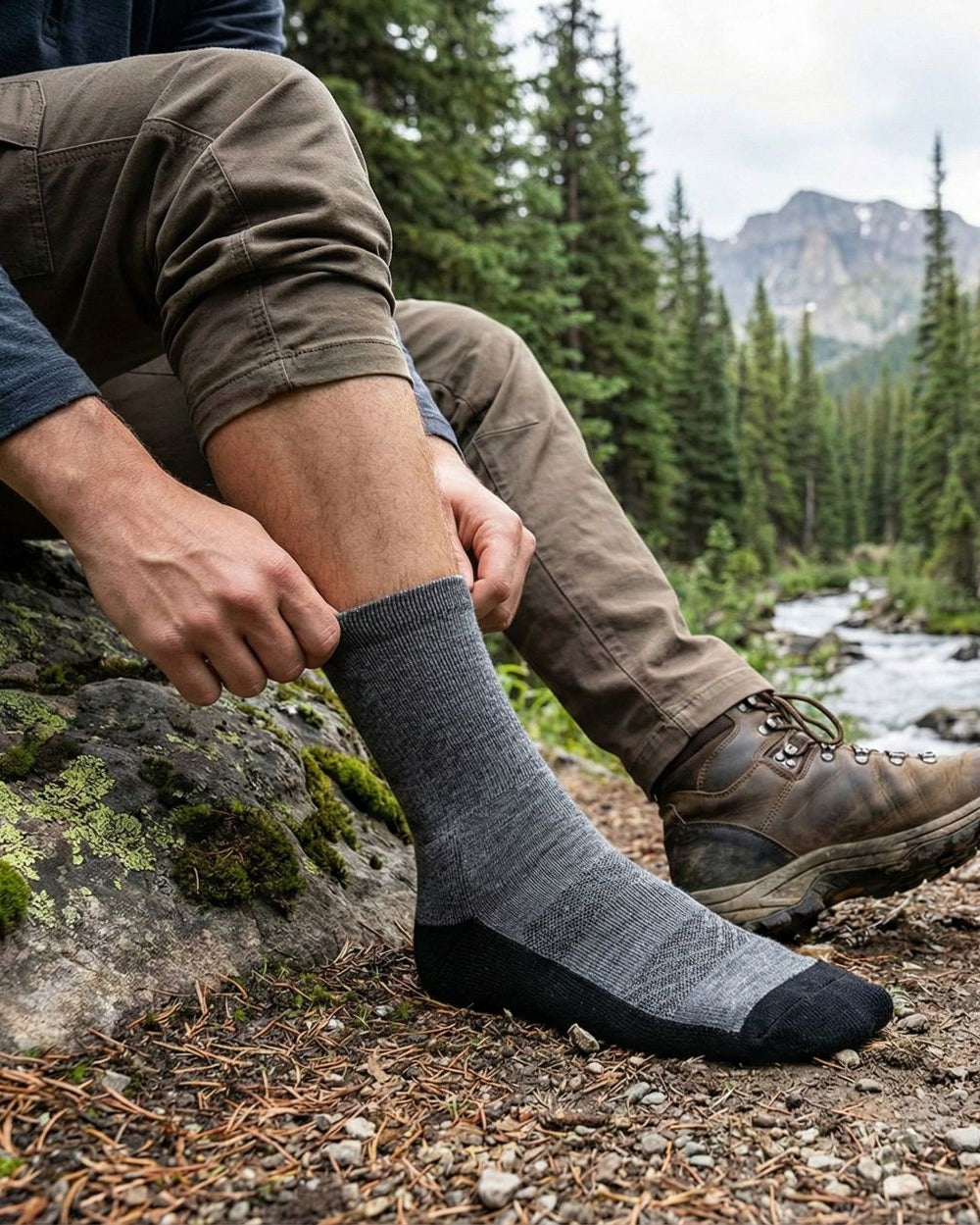 Men's Merino Wool Cushioned Technical Socks