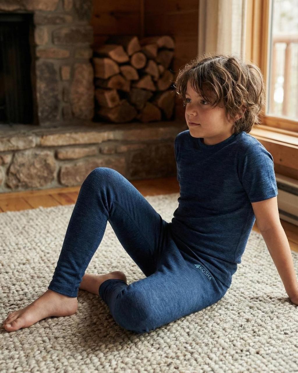 Boys Thermal Leggings | Merino Wool + Bamboo