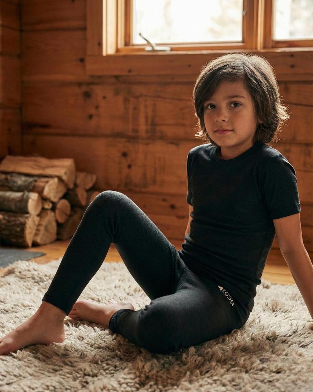 Boys Thermal Leggings | Merino Wool + Bamboo
