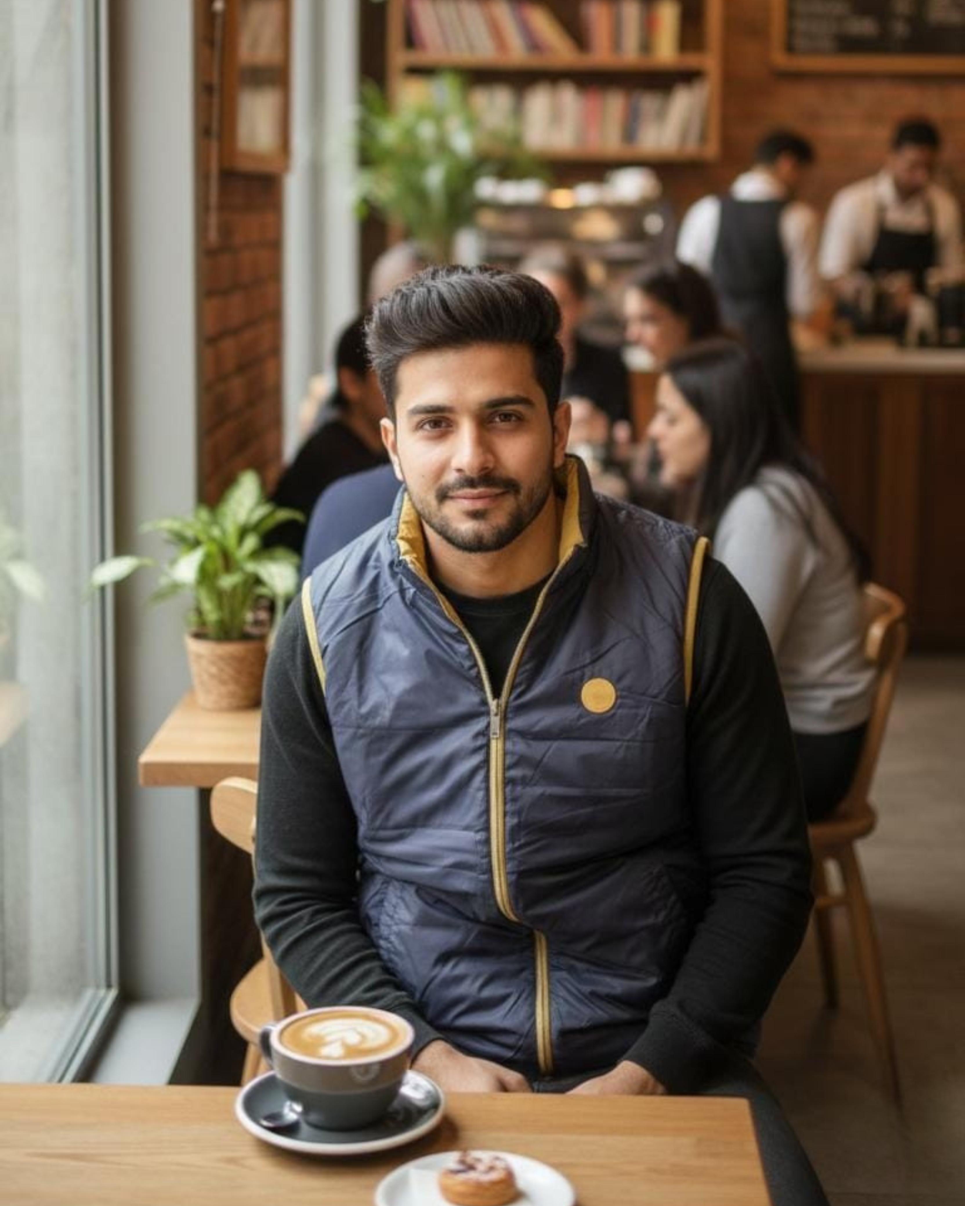 Sleeveless Reversible Puffer Jacket For Men