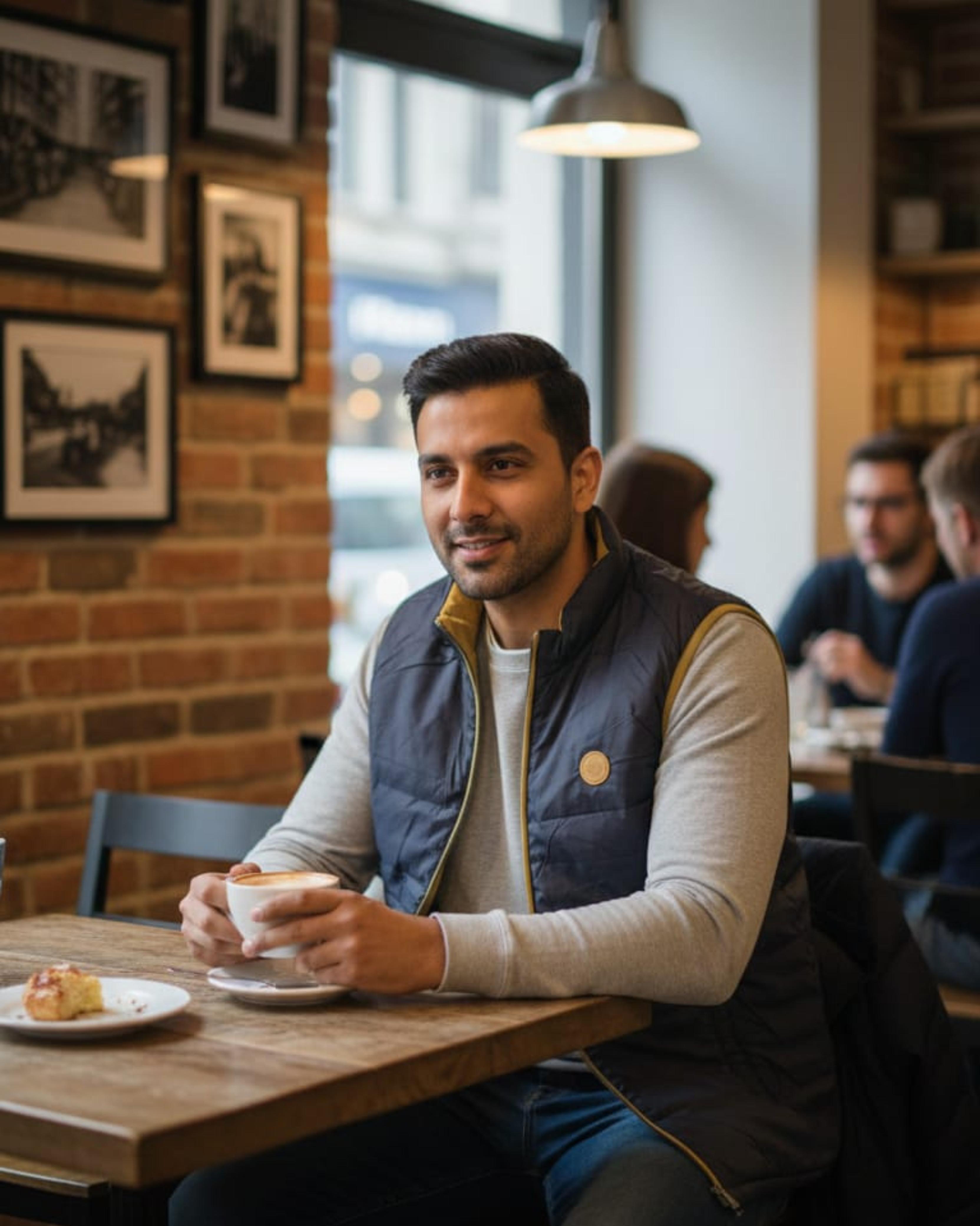 Sleeveless Reversible Puffer Jacket For Men